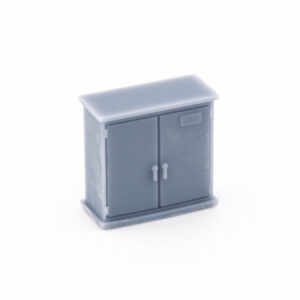 HO Scale Double Door Flattop Trackside Cabinet