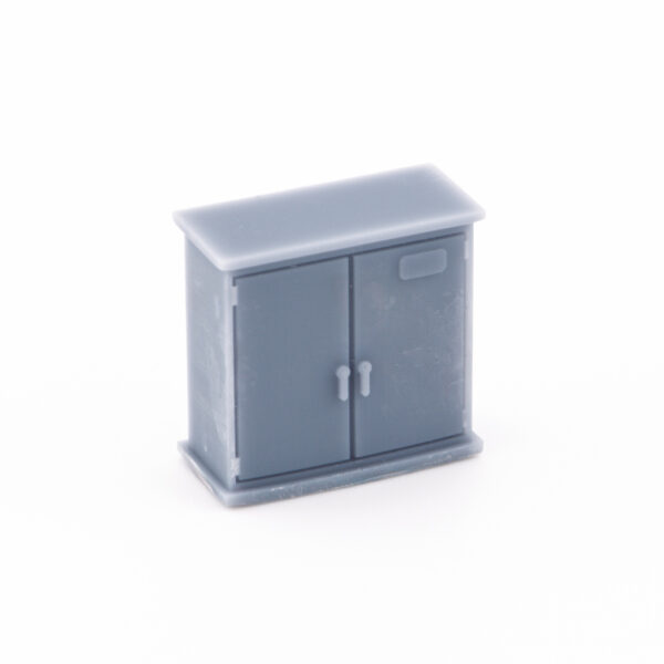 HO Scale Double Door Flattop Trackside Cabinet