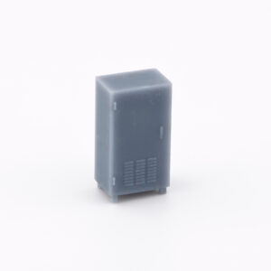 HO Scale Single Door Trackside Flattop Cabinet (With or Without Base)