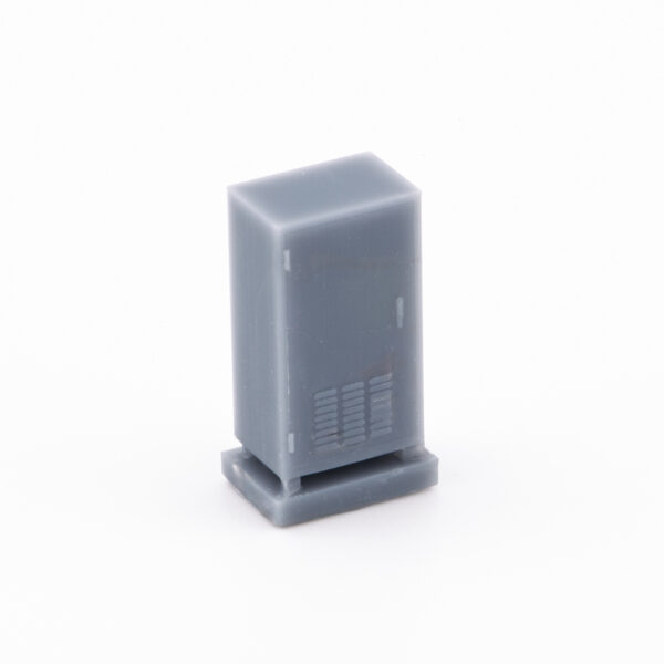 HO Scale Single Door Trackside Flattop Cabinet (With or Without Base) - Image 2